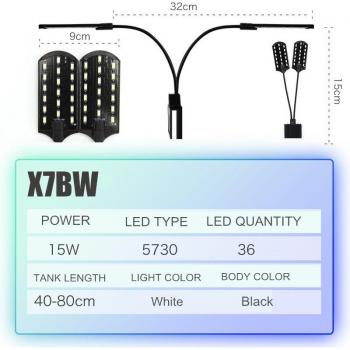 LED Aquarium Light for Plant Growth (5W/10W/15W)