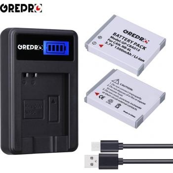 NB-6L Battery with LCD USB Charger for Canon SX530