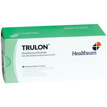 Trullon Sutura Blu Calibro 3/0 con Curva 3/8 e Ago 20mm – 45 cm (12 pezzi)