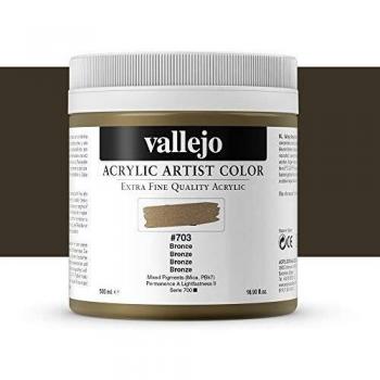 Vallejo : Artist Acrylic Paint : 500ml Pot : Bronze
