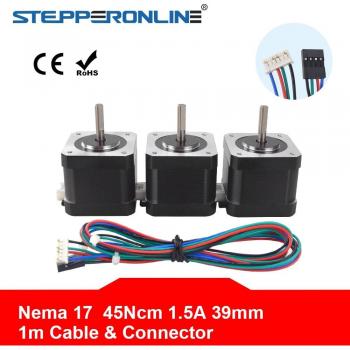 Nema 17 Motor mit 4 Drähten und Stecker für 3D Drucker