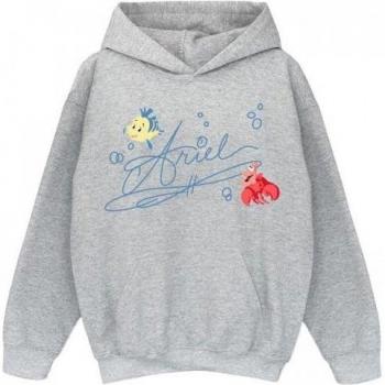 Sweat à capuche Fille Disney La Petite Sirène Ariel 12-13 gris