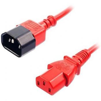 30476 cable de transmisión Negro, Rojo 0,5 m C14 acoplador C13 acoplador