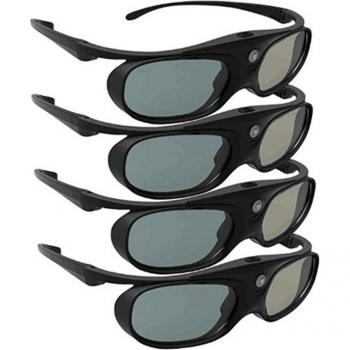 4 PCS 3D Glasses for DLP Link Projectors