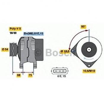 BOSCH Lichtmaschine 0 986 045 031