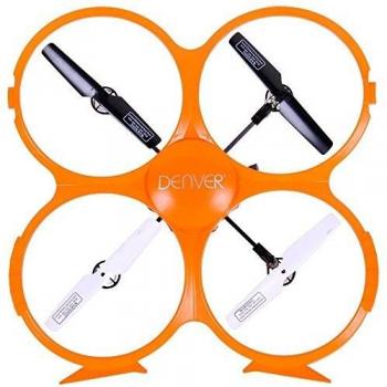 Drone con Cámara Cuadricóptero Denver DCH-330, Cámara HD integrada, Función de giroscopio de 6 Ejes, 4 Canales, Alta Estabilidad, Frecuencia del Control Remoto 2.4GHz, Gran tamaño