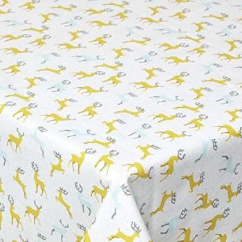 Nappe de Noël en Coton avec Cerfs Majestueux 178 x 305 cm