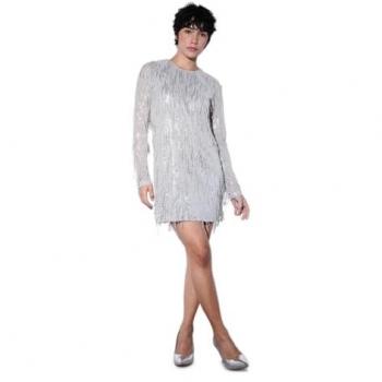 ONLY Cocktailkleid ONLANIKA silber | S