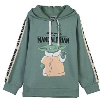 Unisex Grön Tröja med Huva