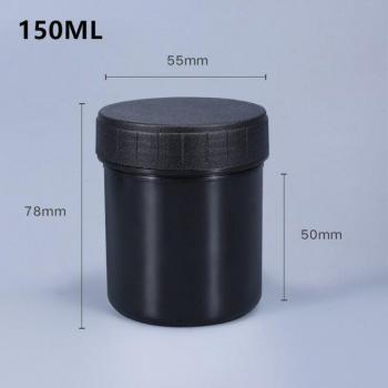 Bocal plastique rond 150ml avec couvercle