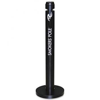 Cendrier rond à base Smockers' Pole en noir – RUBBERMAID