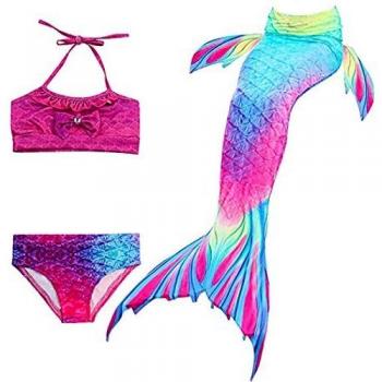 Mermaid-Style Schwimmanzug 3‑teiliger Set von Hejin