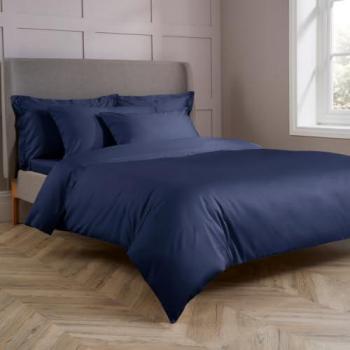 Chrysalis 400TC Navy Cotton Sateen Sheet Set