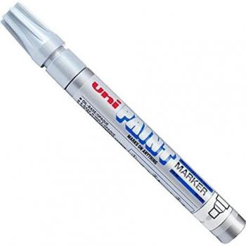 Uni-ball, Marker, Permanent-Marker PAINT (PX-20), silber (Silber, 3 mm)