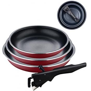 Fourchettes de cuisine Bergner 4 poêles rouges