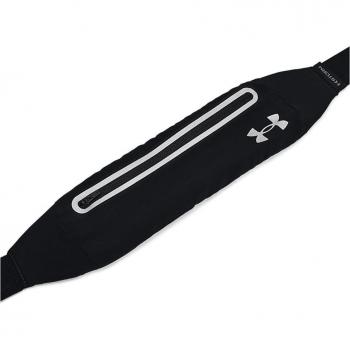 Ceinture de course unisexe Under Armour Flex Speedpocket noire