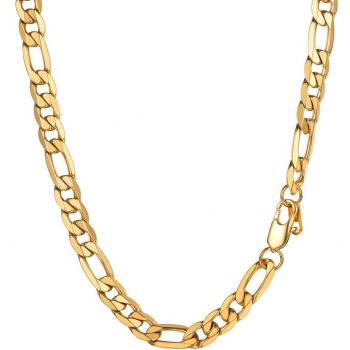 Chaîne Prosteel Figaro 46 cm Grosse Maille 9 mm