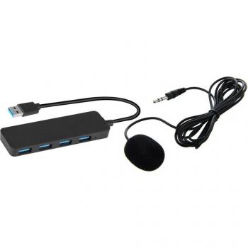 Miniteléfono de solapa con clip y concentrador USB 3.0 extra ligero