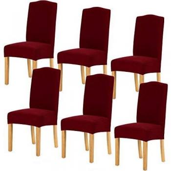 Housse de Chaise Extensible Antidérapante 6 pièces