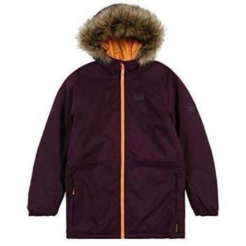 Jack Wolfskin Kinder Snowy Days Winterjacke – Aubergine, Größe XL, 1607991