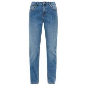 QS Denim‑Hose „Catie“ – Mid‑Rise, Gerade Bein, Blau 34/32