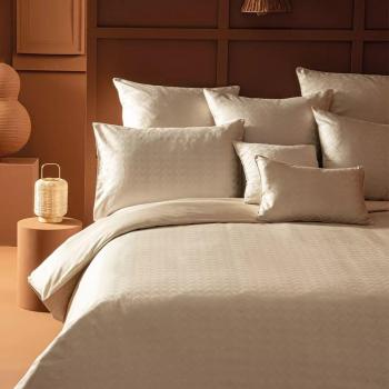 Garnier Thiebaut Housse de couette satin beige 260x240 cm