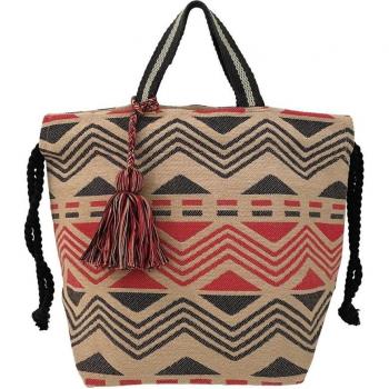 Woven Red Ethnic Deli Tote – Rootote