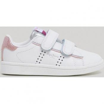 Sneakers Pepe Jeans Player Night Gk PGS30601 Bianco Rosa