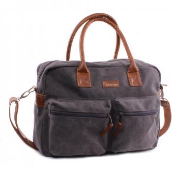 Kidzroom Wickeltasche Vision of Love Canvas Grau