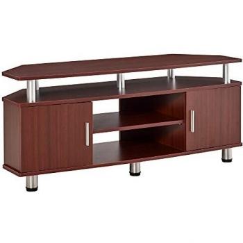HomeCom TV Stand 2 Vani – Design in Legno Truciolato & Acciaio Inox