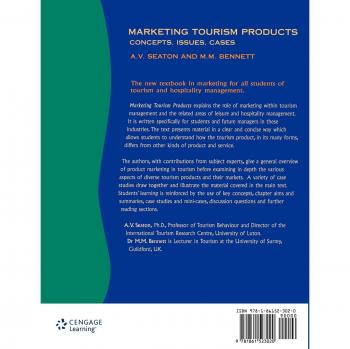 Marketing Tourism Products: Concepts, Issues, Cases