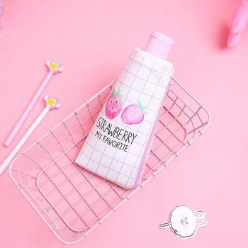 Bolsa de lápiz con diseño frutal y gran capacidad