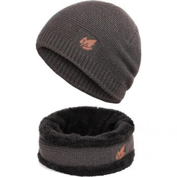 Men's and Women's Winter Hat and Scarf Set