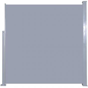 Auvent latéral 140 x 300 cm couleur gris