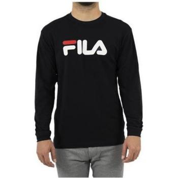 Fila T-Shirt Uomo Nero Manica Lunga Classica