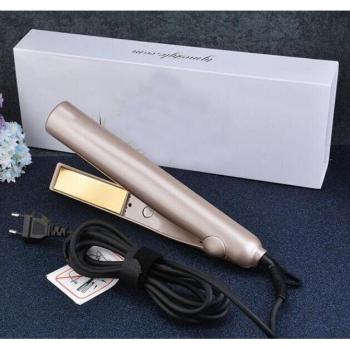 Titanium Gold Plated 2 in 1 Hair Curler and Straightener