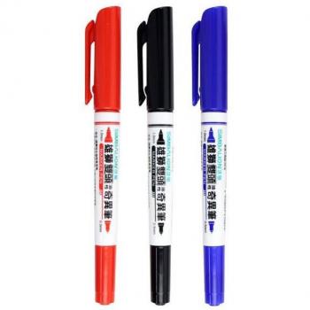 Stylo Gravure Double Face Noir, Bleu, Rouge