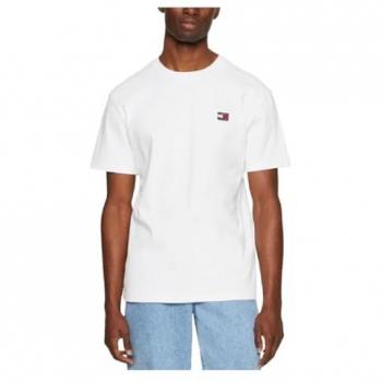 Camiseta Tommy Jeans Reg Badge manga corta blanco puro