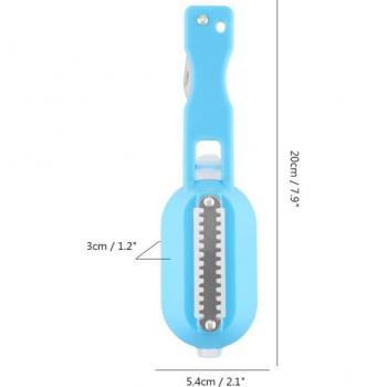 Cepillo limpiador de escamas con cuchillo