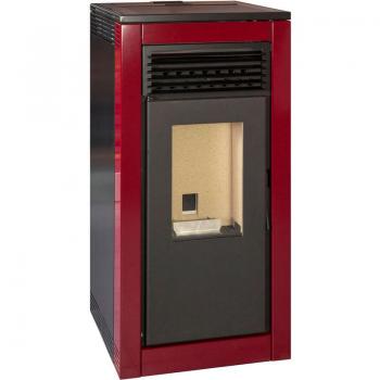 Poêle à granulés FRIDA 12 kW rouge (Escalor)