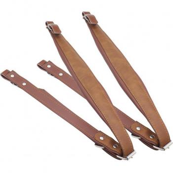 Ceinture de transport haut de gamme (faux cuir) – réglable, adaptée aux accordéons basse 60‑120 cm