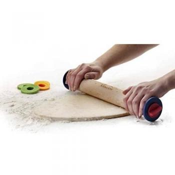 Rodillo de Amasar en Madera de Haya con Anillas