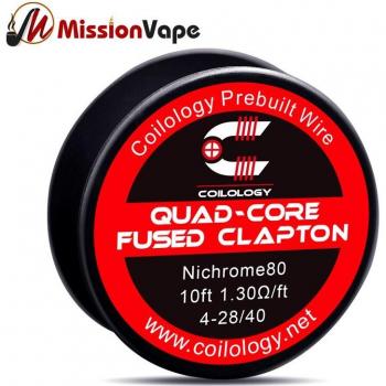 Coilology 10 Feet Triple Quad Core NI80 316SS Heating Wire for RDA/RTA