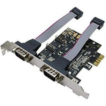 LogiLink PCI Express Schnittstellenkarte 2x Seriell RS232 Card 9pin extern