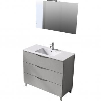 Arredo bagno Plutone 4 pezzi L.101 P.46,5 H.190 cm