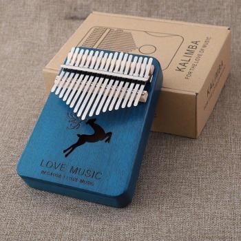 Kalimba 17 Teclas de Acero Inoxidable y Madera