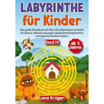 Labyrinth-Rätselbuch für Kinder ab 5 Jahren