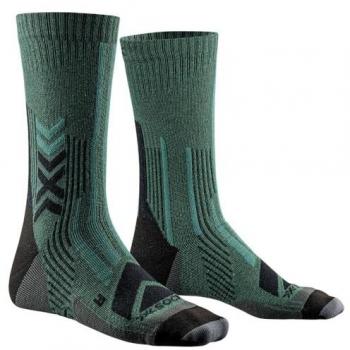 X Bionic Calcetines Hike Perform Merino Crew verde oscuro
