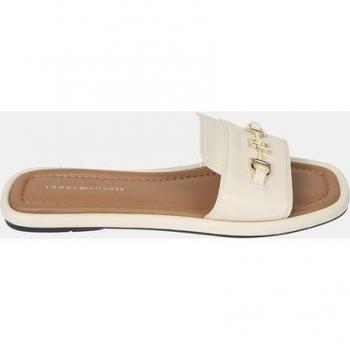 Tommy Hilfiger Bequeme Pantolette mit goldfarbener Zierspange
