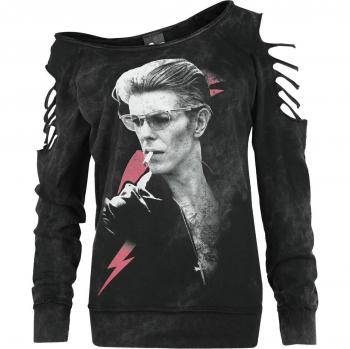 Top Negro Bowie – Sudadera S L para Mujer